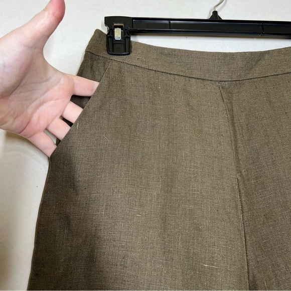 Vetta 100% Linen Wide Leg Pant Size 4 - Picture 6 of 9